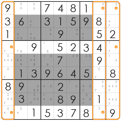 x wing sudoku technique